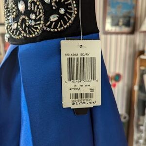 Blue Embellished Dress NWT